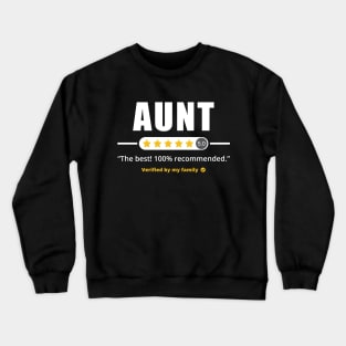 Five Stars Aunt Crewneck Sweatshirt